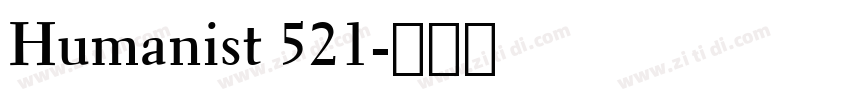 Humanist 521字体转换